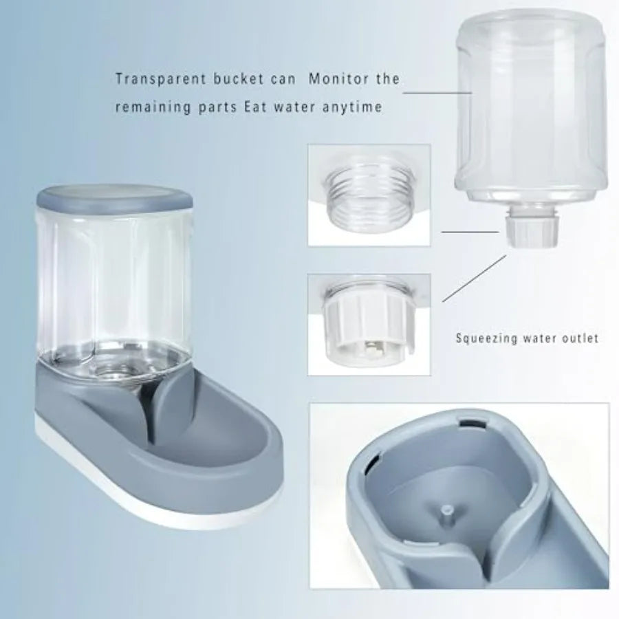 Automatic Dog Cat Feeder and Water Dispenser