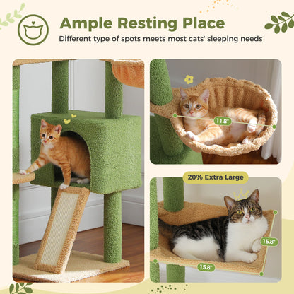 Cactus Cat Tree Floor to Ceiling Cat Tower