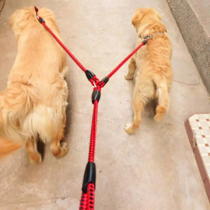1.4m Pet Double Leash 2 Way Couplers