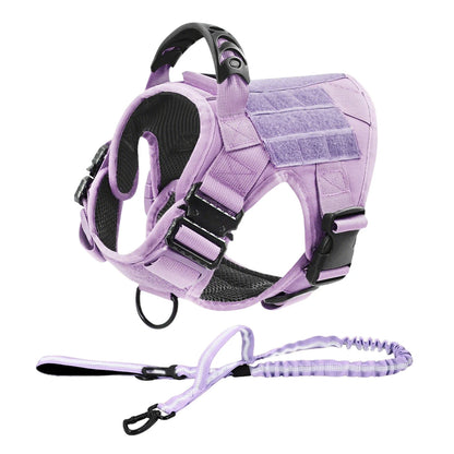 Military Pink Camouflage Dog Harness For Large Medium