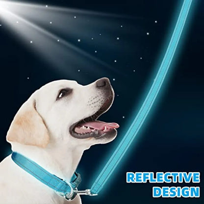 6 Sets Reflective Dog Leash and Collar Set, Nylon