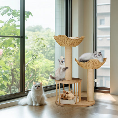 Cat Tree Tower Condo Furniture with Dangling Ball
