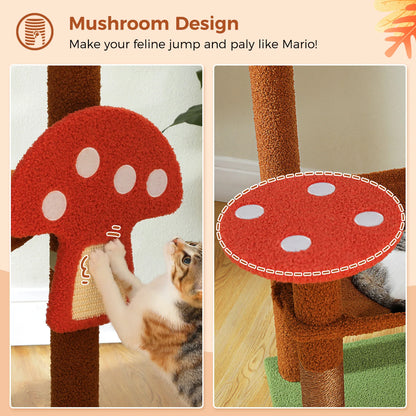 Multi-Level Cat Tree Tower with Condo Hammock