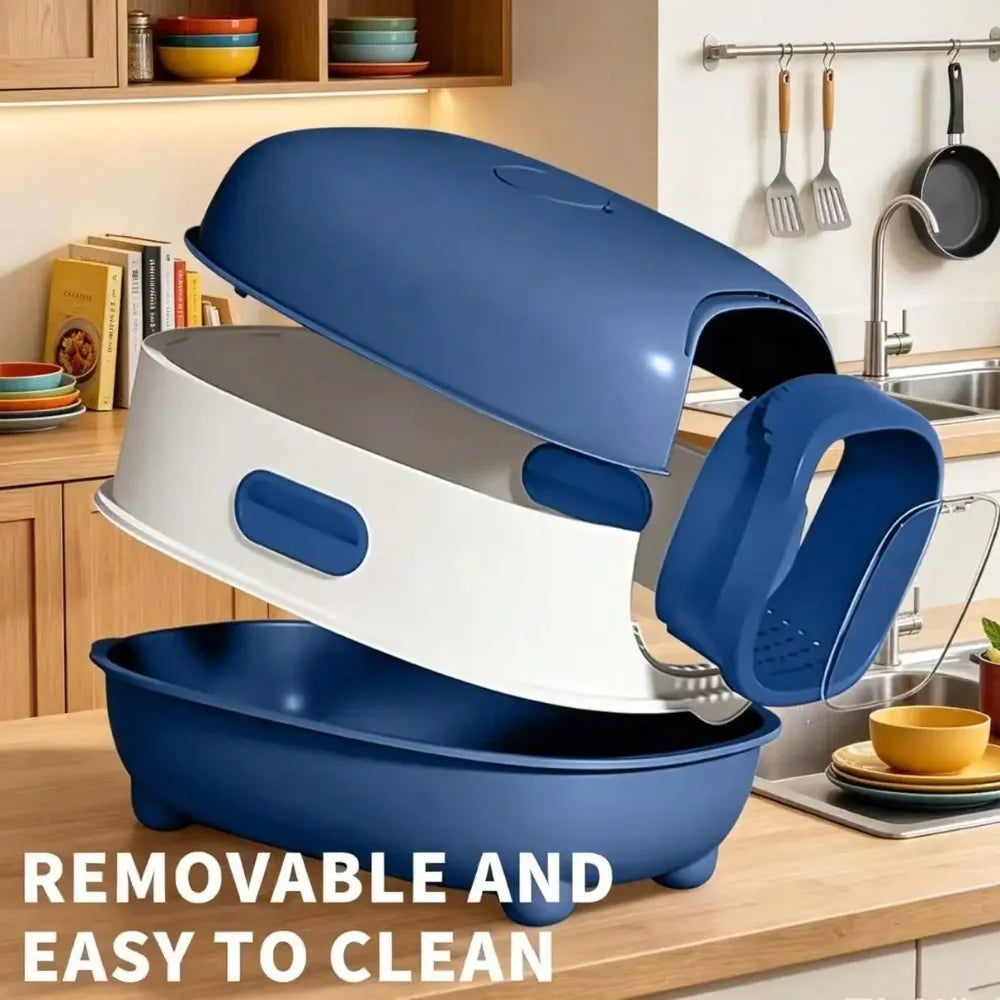 Cat Litter Box Large Enclosed Toilet