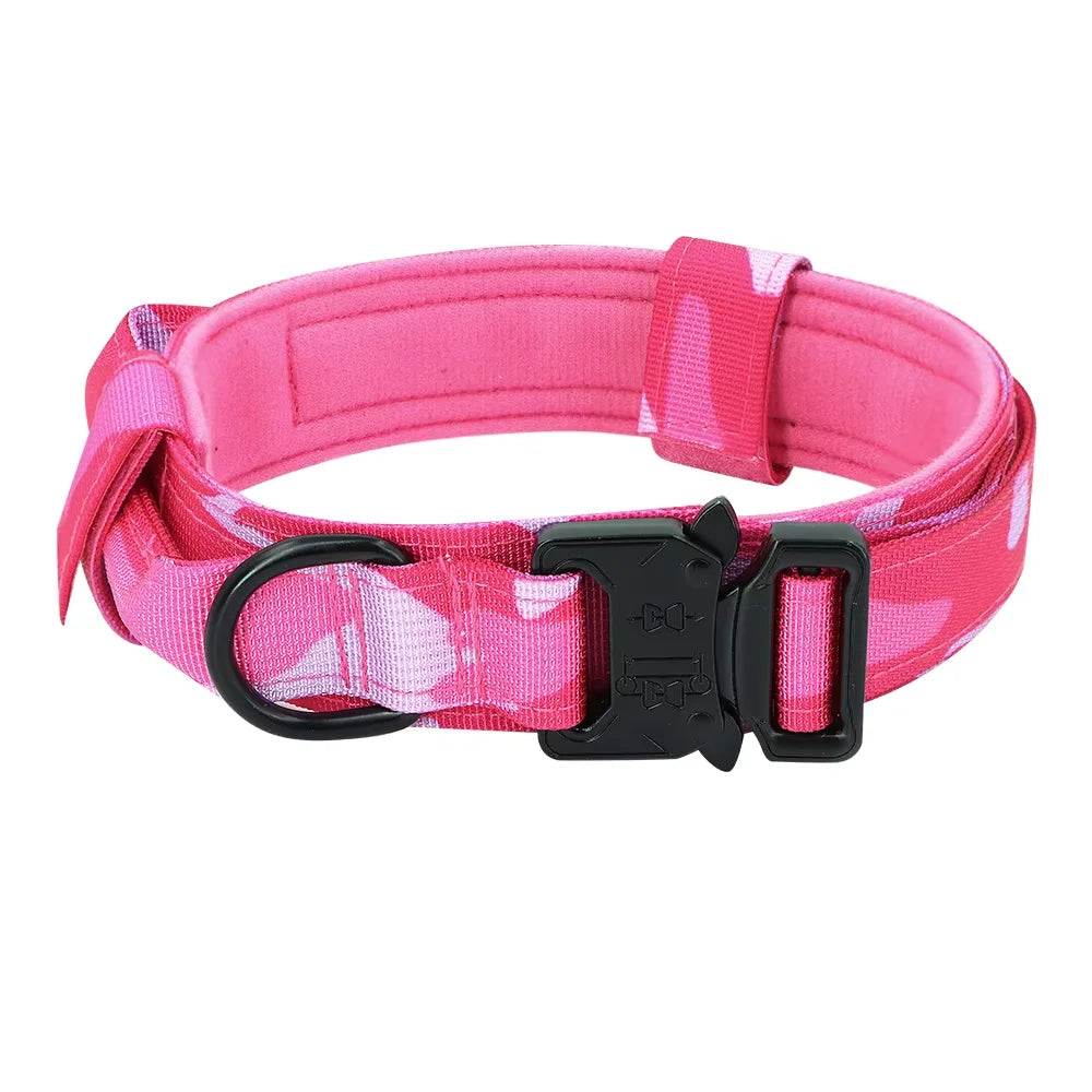 Dog Training Collar Adjustable Tactical W/ Leash