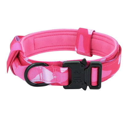 Dog Training Collar Adjustable Tactical W/ Leash