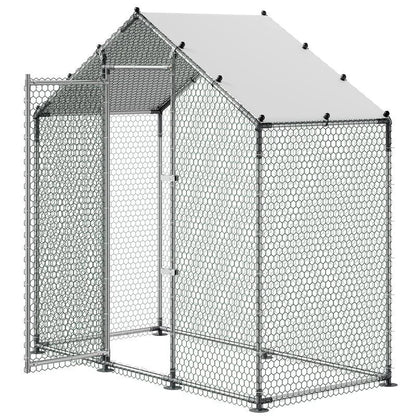 Large Metal Chicken Coop 6.6 x 3.3 x 6.6 ft
