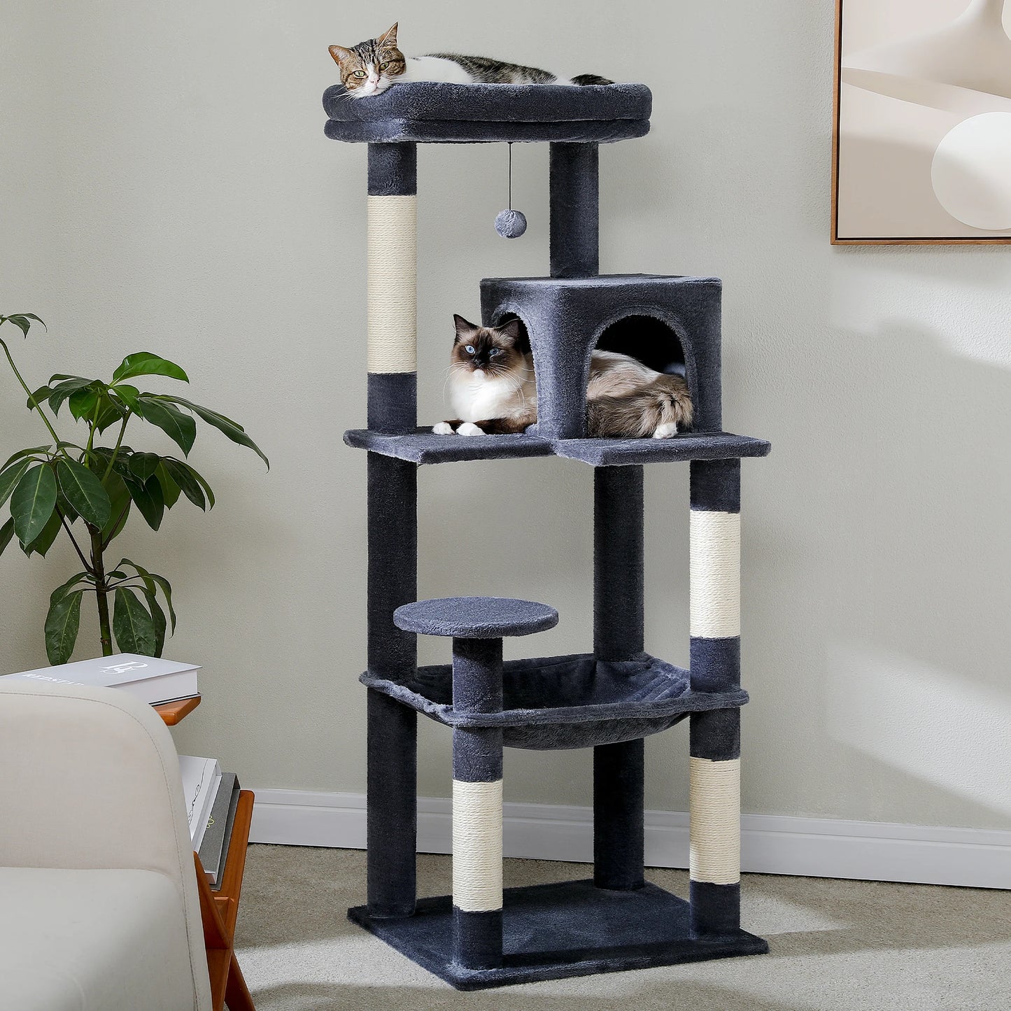 Cat Tree Indoor Tower for Large Cats