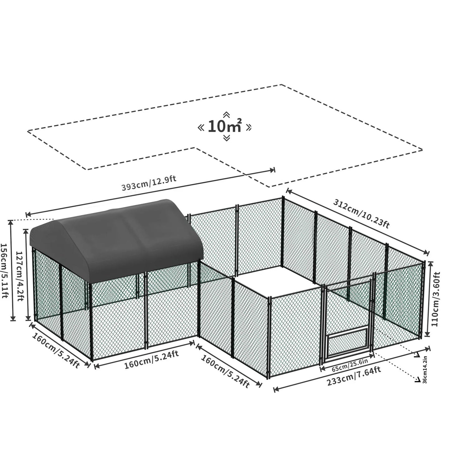 Heavy Duty Large Chicken Run Coop Cage