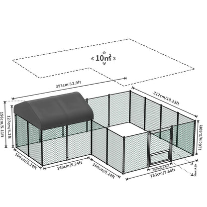 Heavy Duty Large Chicken Run Coop Cage