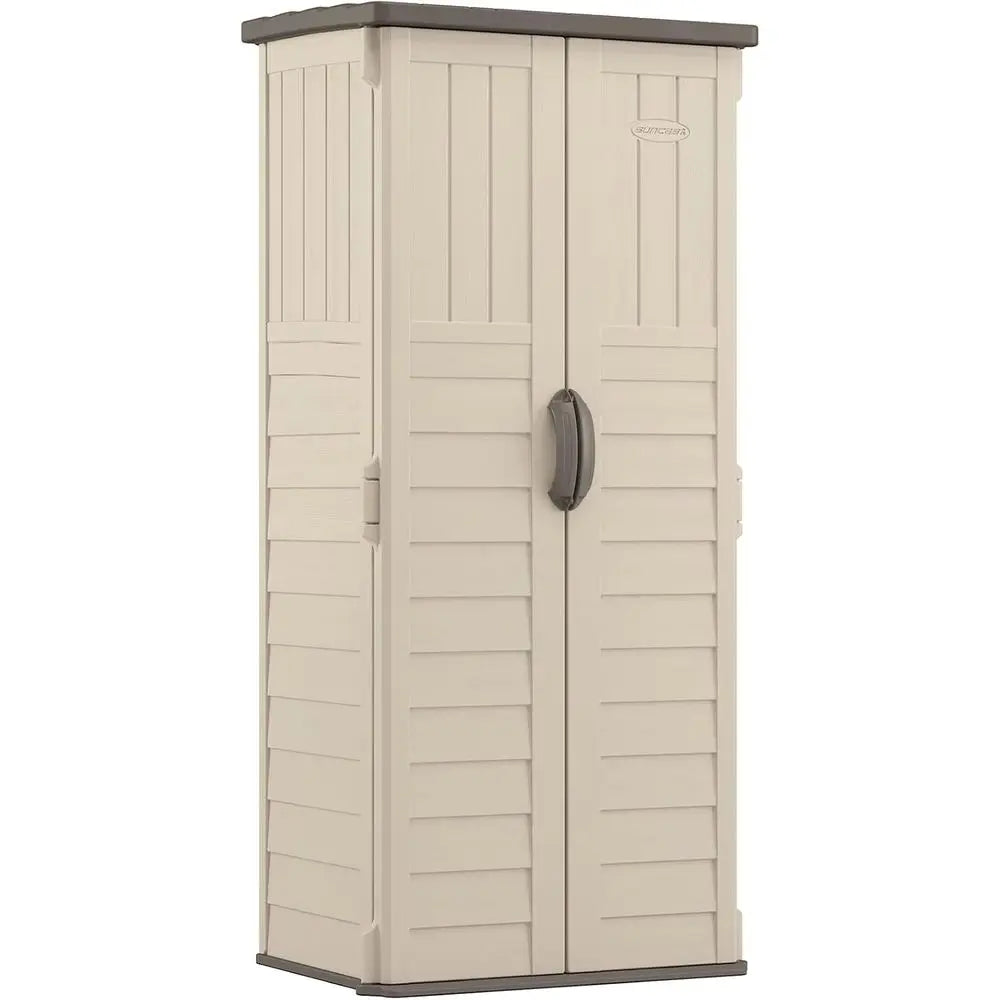 All-Weather Outdoor Storage Shed - Vanilla
