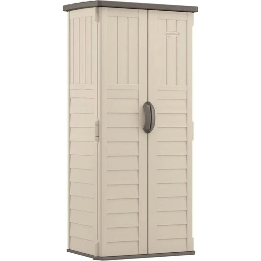 All-Weather Outdoor Storage Shed - Vanilla