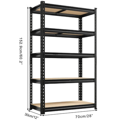 Garage Shelving 5 Tier Storage Shelves Heavy Duty