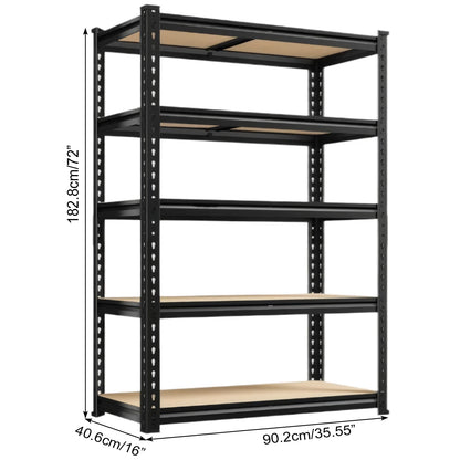 Garage Shelving 5 Tier Storage Shelves Heavy Duty