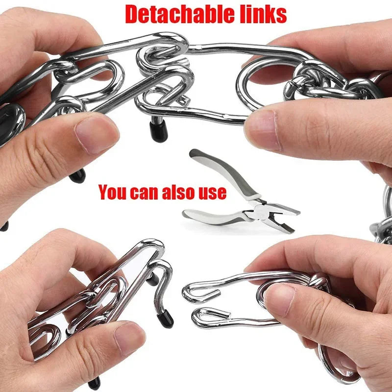 Collar Pinch Dog Training With Comfort Rubber Tips