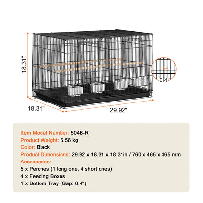 30In Flight Bird Cage Stackable Divided Small Animal Cage
