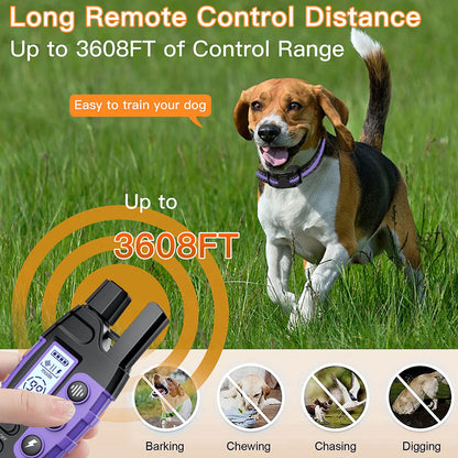 Electric Dog Training Collar Remote Control 3300Ft