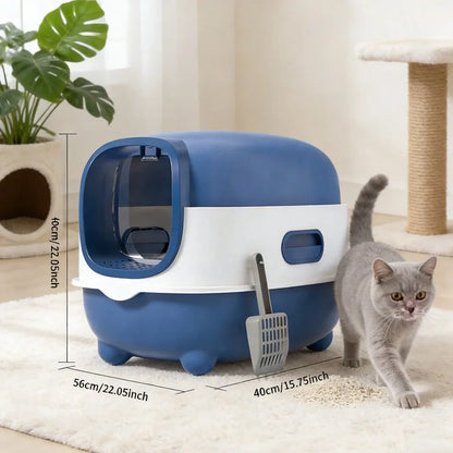 Cat Litter Box Large Enclosed Toilet