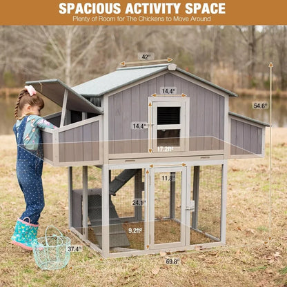 Large Chicken Coop for 6–8 Chickens