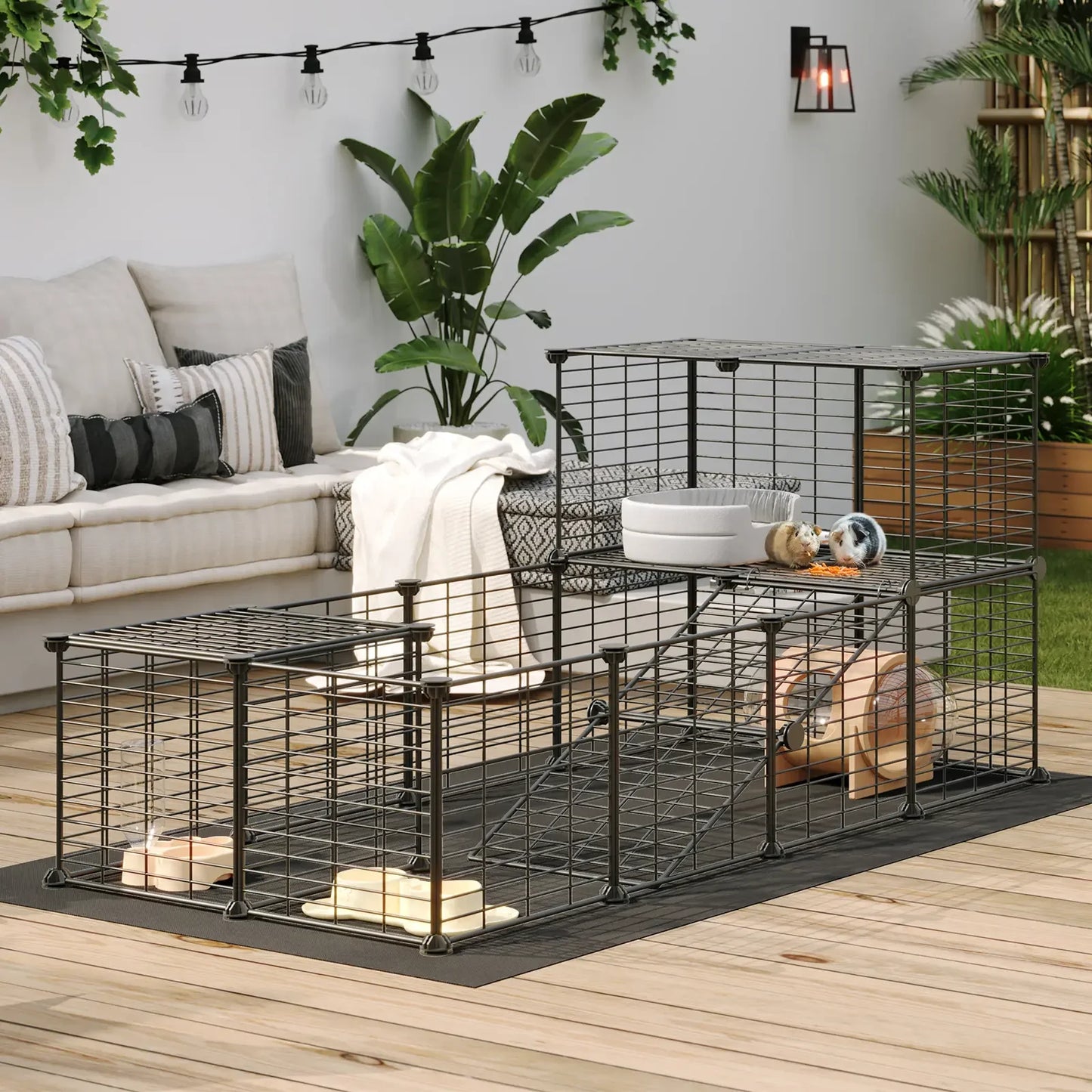 Guinea Pig Cage with Waterproof Mat