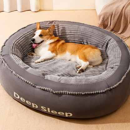 Pet Bed Comfortable Donut Round Washable
