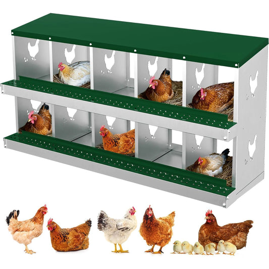 Chicken Nesting Boxes Heavy-Duty Galvanized Steel