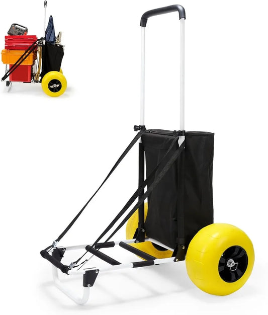 Beach Fishing Cart, 13” 165LBS Big Balloon Wheels