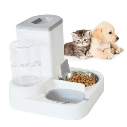 Automatic Cat Food and Water Dispenser Set 2 in 1,
