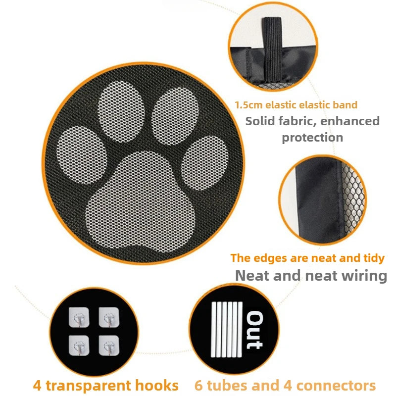 Non-Perforated Dog Partition Fence Isolation