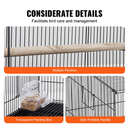 30inch Pet Bird Cage Metal Large Parakeet Cages