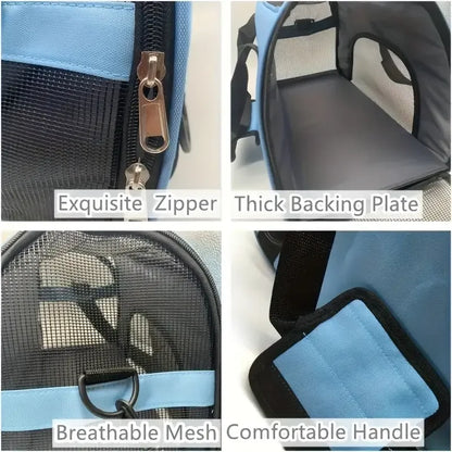Portable Dog Cat Carrier Bag Breathable Mesh