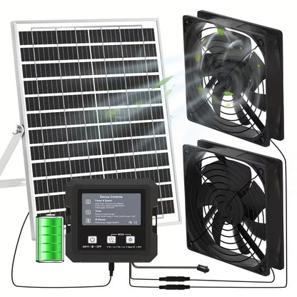 25W Solar Powered Exhaust Fan Kit