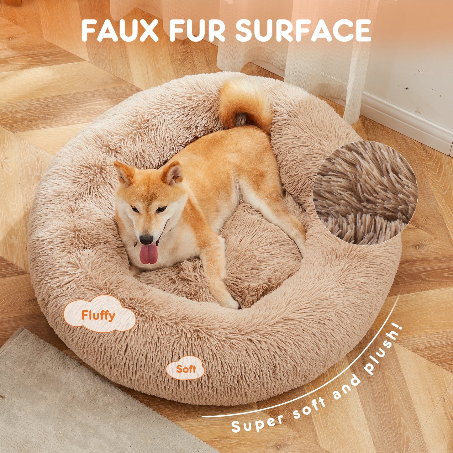 Calming Dog Bed for Large/XL Dogs Washable
