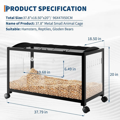 Chew-Proof Metal Hamster Cage Wheels
