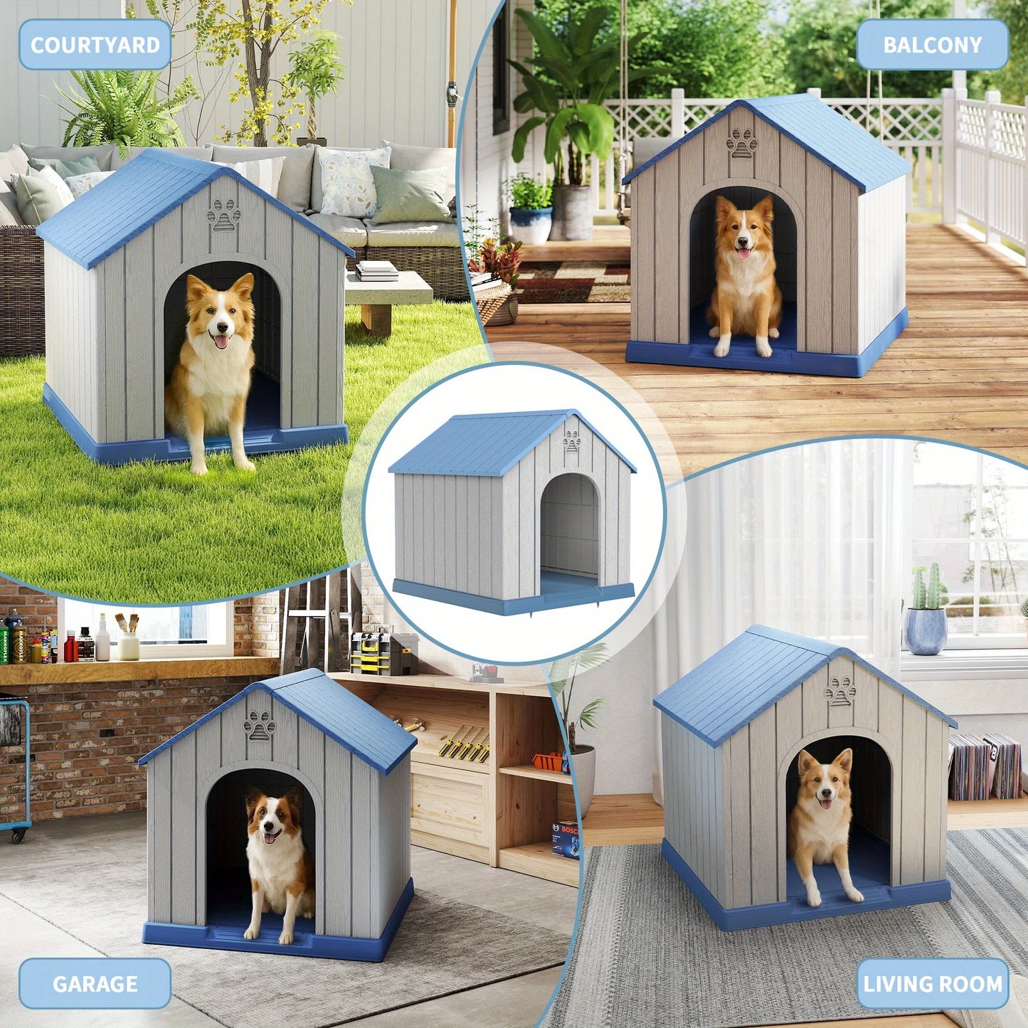 Weatherproof Doghouse Indoor Outdoor