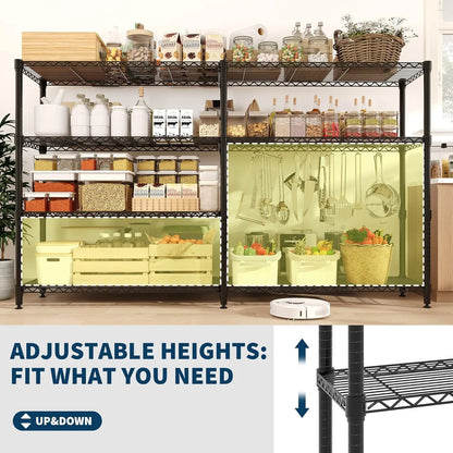 Heavy Duty Metal Shelving Unit 4-Tie
