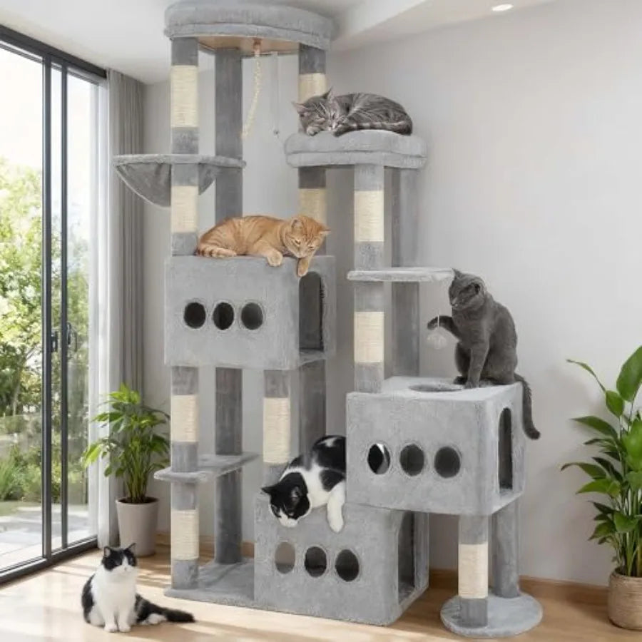 Cat Tree for 20lbs + 71.7'' Heavy Duty