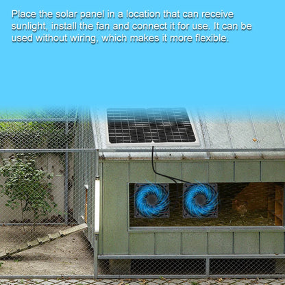 Solar Powered Exhaust Fan Kit Dual Fans