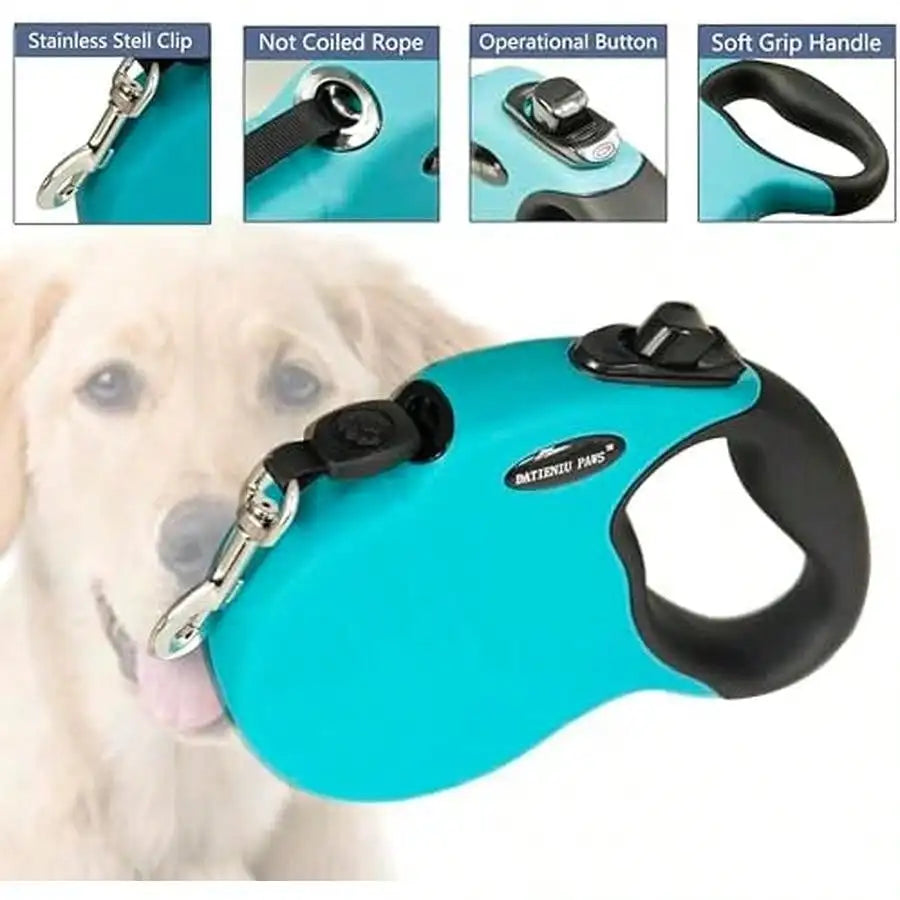 Retractable Dog Leash Length 16ft With Safety Lock