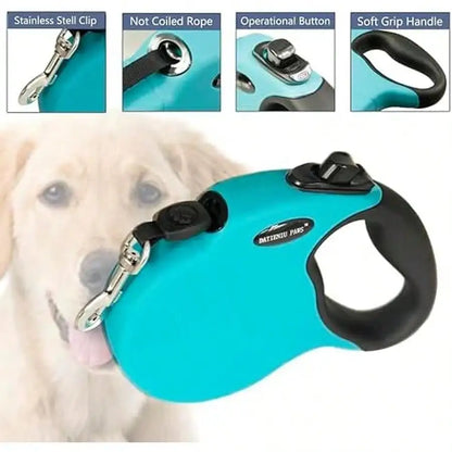 Retractable Dog Leash Length 16ft With Safety Lock
