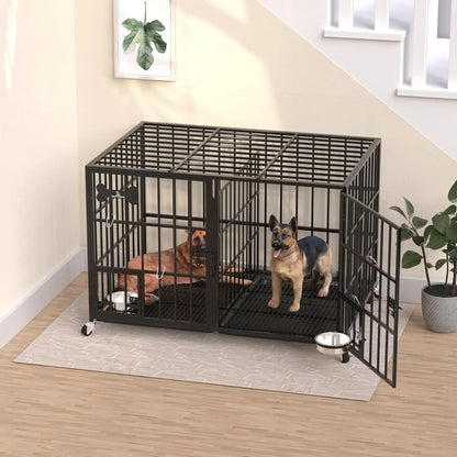 42 inch Heavy Duty Metal Dog Crate with Divider