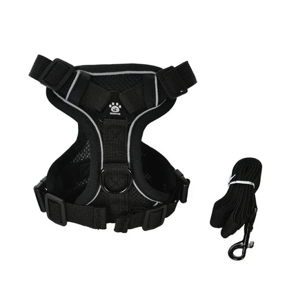 Pet Harness and Leash Set Reflective Walking Puppy Vest