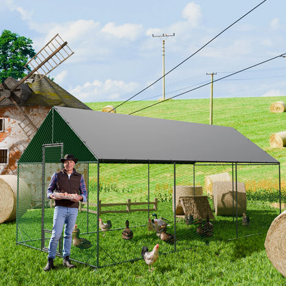 Large Metal Chicken Coop Duck Hen House