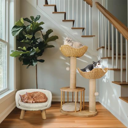 Cat Tree Tower Condo Furniture with Dangling Ball