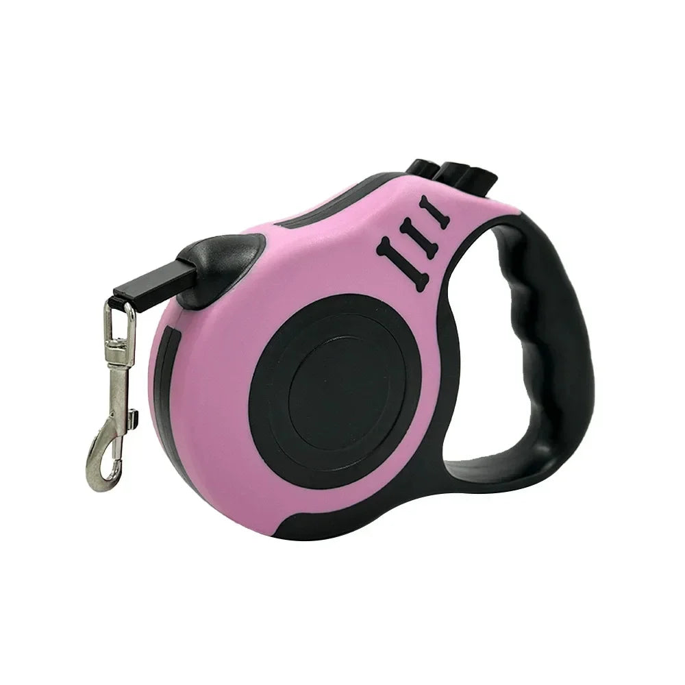 Retractable Dog Leash Outdoor Nylon Braided Rope