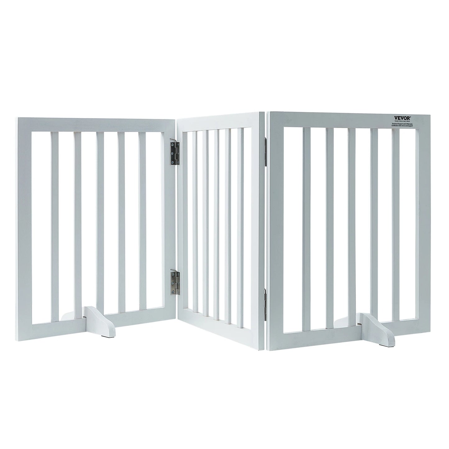 Free Standing Dog Gate 3 Panels Foldable