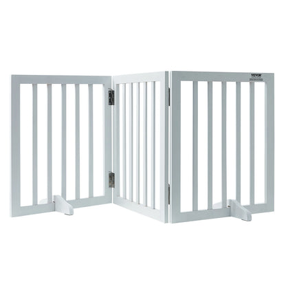Free Standing Dog Gate 3 Panels Foldable