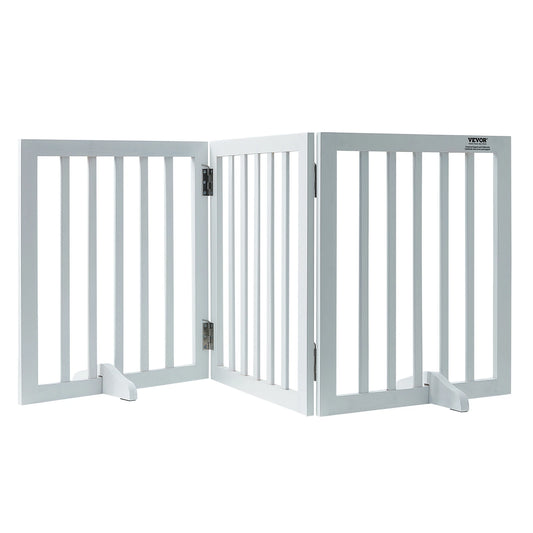 Free Standing Dog Gate 3 Panels Foldable