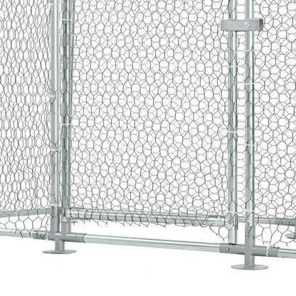Large Metal Chicken Coop 6.6 x 3.3 x 6.6 ft