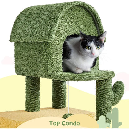68.5in Cactus Cat Tree, Multi-Level Tower